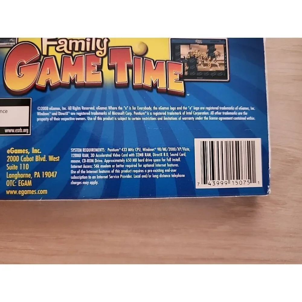 Family Game Time (PC, 2008) 100 More Games